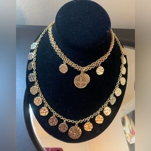 Golden color, new necklace